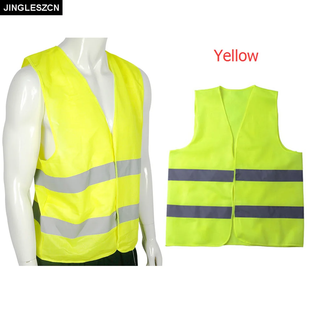 JINGLESZCN 2 шт. светоотражающий защитный жилет видимость куртка безопасности дорожное движение рабочая одежда формы Ночная Защита Одежда