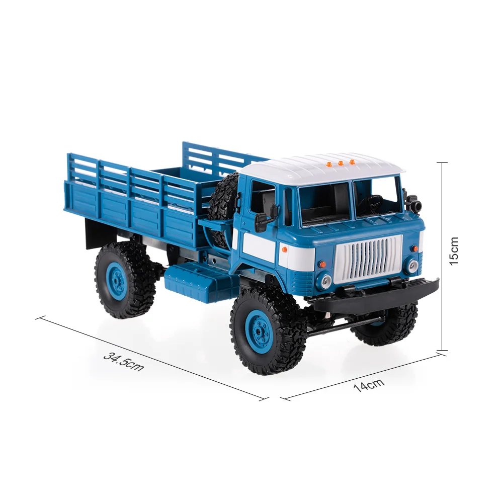 B-24 116 RC Car 2.4GHz RC militar Truck Off-road Army Car Radio Control Electric Vehicle With LED Light RTR RC Toys Gifts (20)