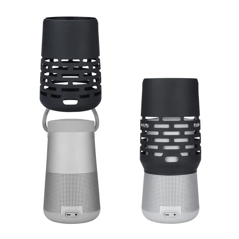 

Bluetooth Speaker Carry Case Silicone Sling Carry Cover Case Protector For Bose-SoundLink Revolve+ 30A28