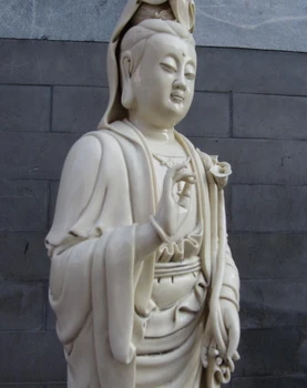 

24 Chinese White porcelain Bodhisattva Kwan-Yin Guan yin Goddess Statue