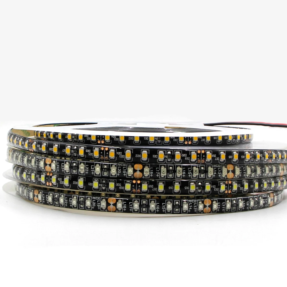 Гибкая светодиодная лента RGB 120 светодиодов/м 5050 3528 SMD 12 В водонепроницаемая для
