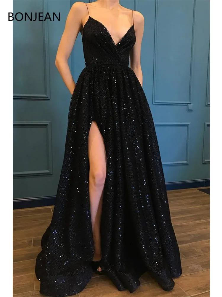 Spaghetti_Straps_Black_Sparkle_Long_Prom_Dresses_with_Pockets_V_Neck_Sequins_Slit_PW475-4_1024x1024