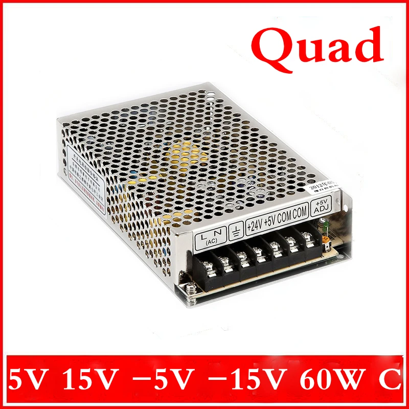 

60W C Quad output 5V 15V -5 -15v Switching power supply AC to DC