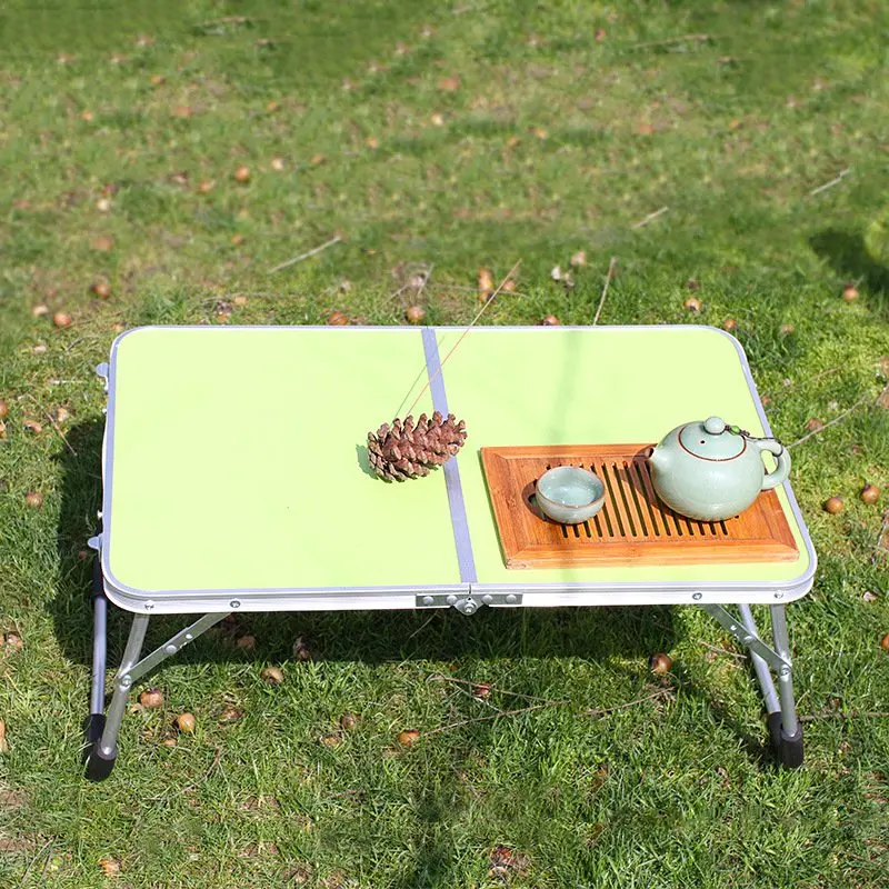  VILEAD Portable Folding Picnic Table Aluminum Ultralight Waterproof Foldable Hiking Camping Self Dr