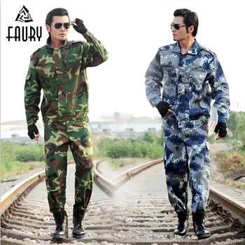 

Men's Tactical Camouflage Military Uniform Hunting Clothing Suits Male Military Jacket Outdoor Tactical Training Uniform XL-6XL