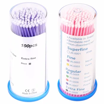 

High Quality Lint Swab Big Size Cotton Swab for Lash Glue Removing Disposable Swab for Eyelash Extensions, Cotton Mascara Brush