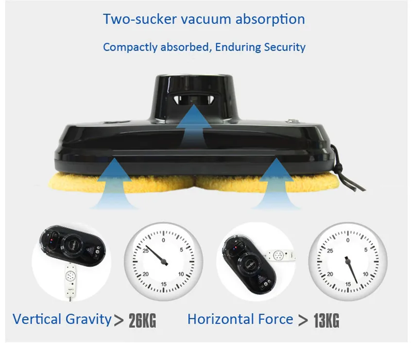 Робот-пылесос для окон, автоматическая очистка окон внутри и снаружи, анти-падение планового типа