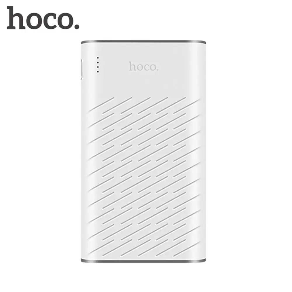 HOCO power Bank 20000mah портативный 18650 power bank Мобильный телефон power bank 20000 mAh быстрая зарядка внешний аккумулятор - Цвет: Белый