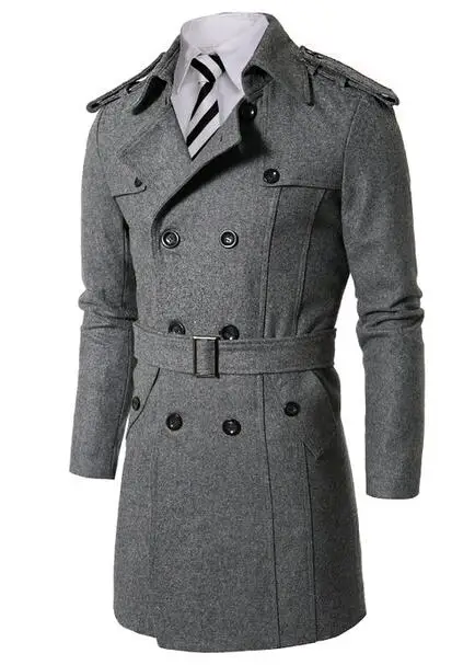 Popular Mens Grey Pea Coat-Buy Cheap Mens Grey Pea Coat