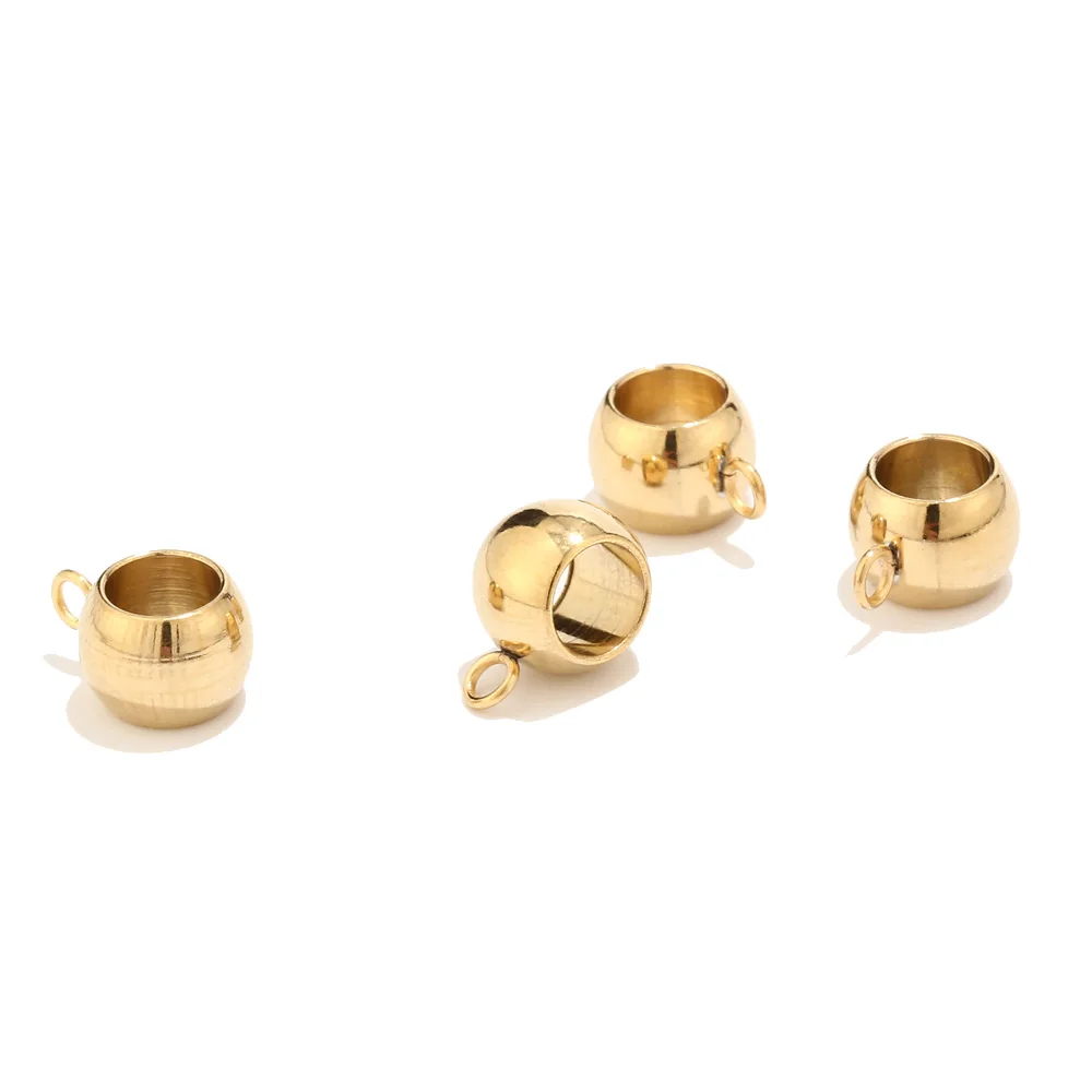 40 шт./лот 8 мм Ассорти большое отверстие Висячие Подвески бусины трубка с петлей