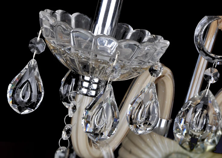 15pcs K9 Crystal Chandelier Clear Glass Droplet Ceiling Lightings Pendant Decor