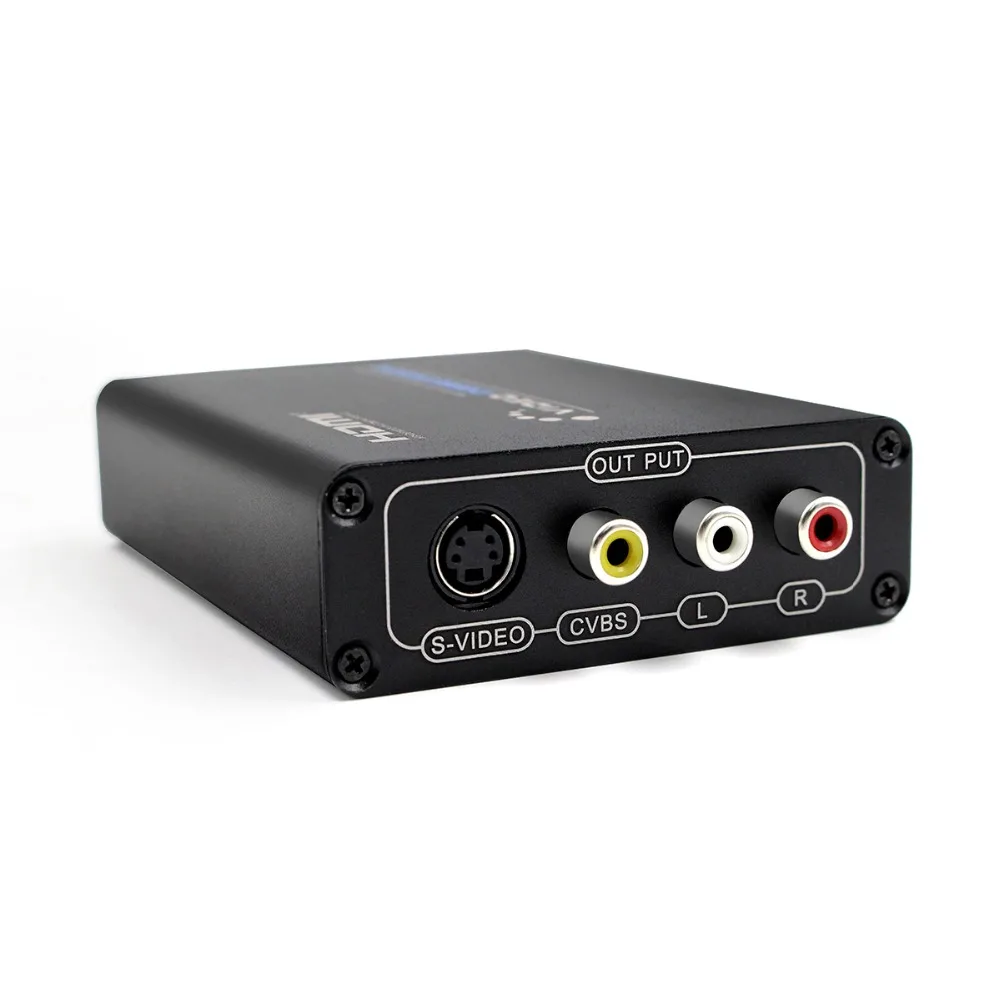 Конвертер HDMI в композитный/AV S Video 5 шт. RCA CVBS/L/R адаптер конвертер видео PAL/NTSC CVBS/S