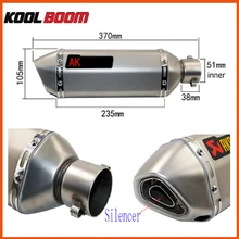 Modified laser akrapovic Exhaust CBR CB400 CB600 CBR600 CBR1000 Motorcycle Exhaust Pipe Muffler CBR250 CBR125 YZF600