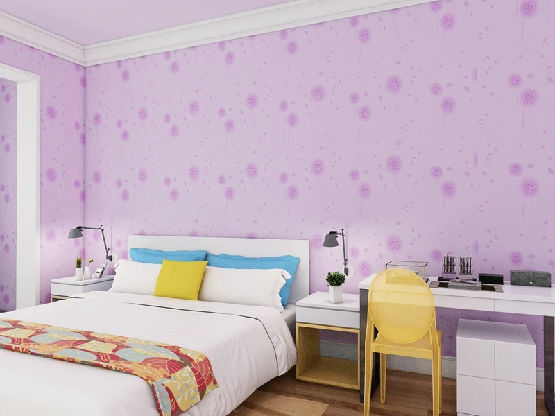 Розовые водостойкие самоклеющиеся обои papel de parede для украшения дома, виниловые обои для спальни, гостиной, размер рулона(0,45 М* 10 м