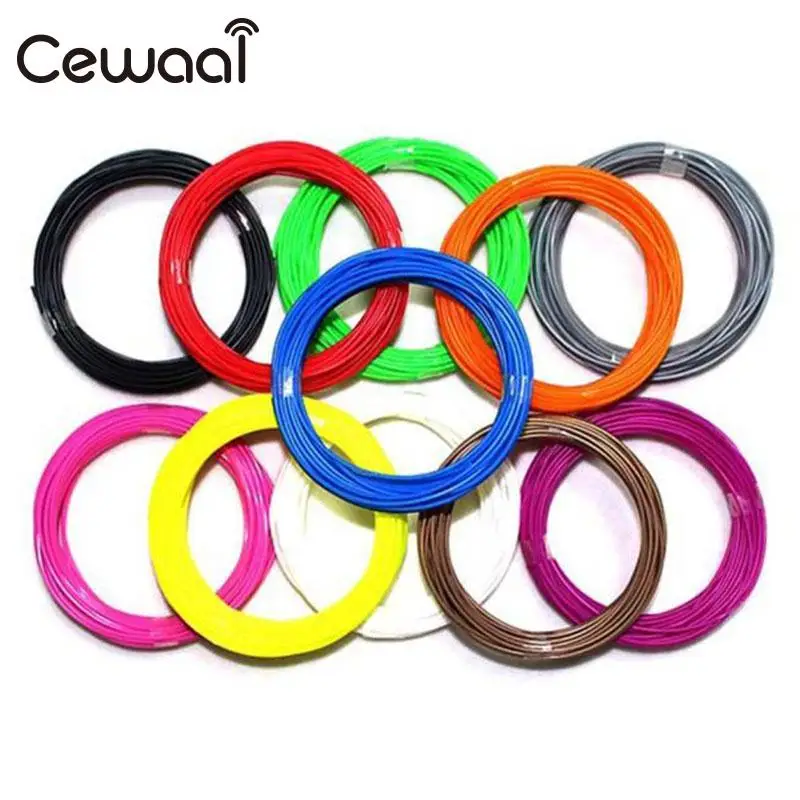 

Cewaal 5m 3D Printer Pen Filament 1.75mm PLA Premium For 3D Printer Printing Print Drawing Painting Pen