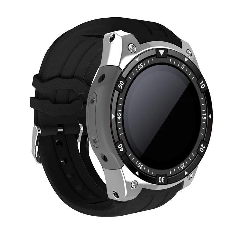 X100 Smartwatch GW11D 1 Гб+ 16 Гб MTK6580 4 ядра 3G \ gps \ WI-FI \ BT сердечного ритма андроид 5,1 2.0MP для IOS и Android телефон-часы - Цвет: silver black