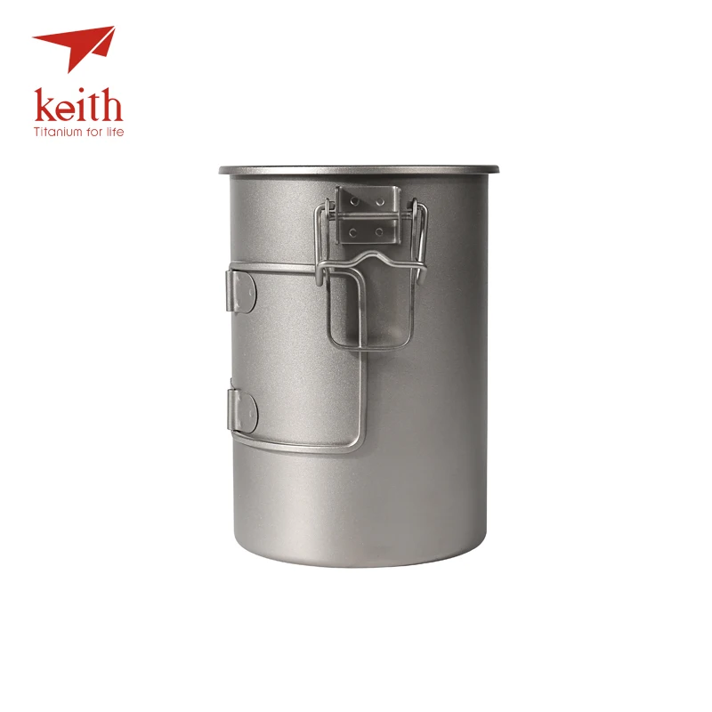 Походный котелок для варки пищи Keith Titanium походная плита со складными ручками
