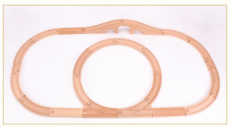 DIY деревянный поезд трек набор ручной работы аксессуары для сборки конкурентоспособной для маленького поезда раннего образования Pullze игрушки для детей