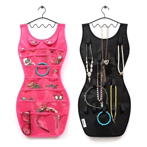 

34 Pockets Jewelry Holder Creative Clothes Storage Bags Organizer Earring Ring Necklace Pouch Bracelet Collect Display