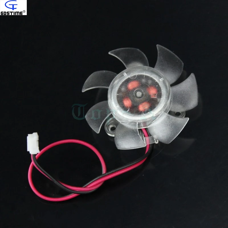 

10pcs Mini 12V 2Pin Computer PC VGA Video Graphics Card Heatsinks Cooler Cooling Fan 45mm Free Shipping