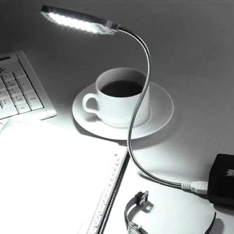 Компьютерная лампа Гибкая яркая мини 28 светодиодный USB книжный светильник USB светильник для ноутбука Настольный компьютер ПК ноутбук лампа для чтения
