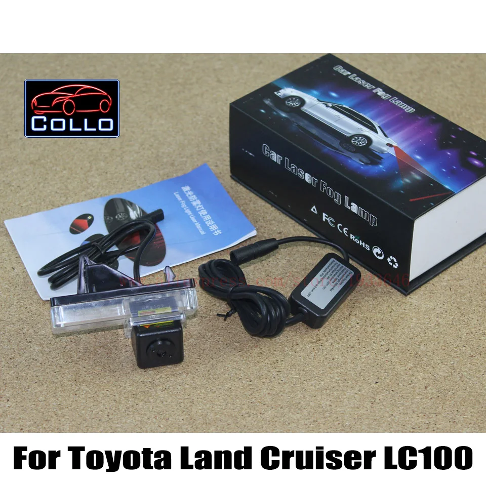 

Safety Laser Fog Lights For Toyota Land Cruiser LC 100 LC100 1998~2007 / Car Collision Warning Anti-Rear Fog Lamp / Car Styling