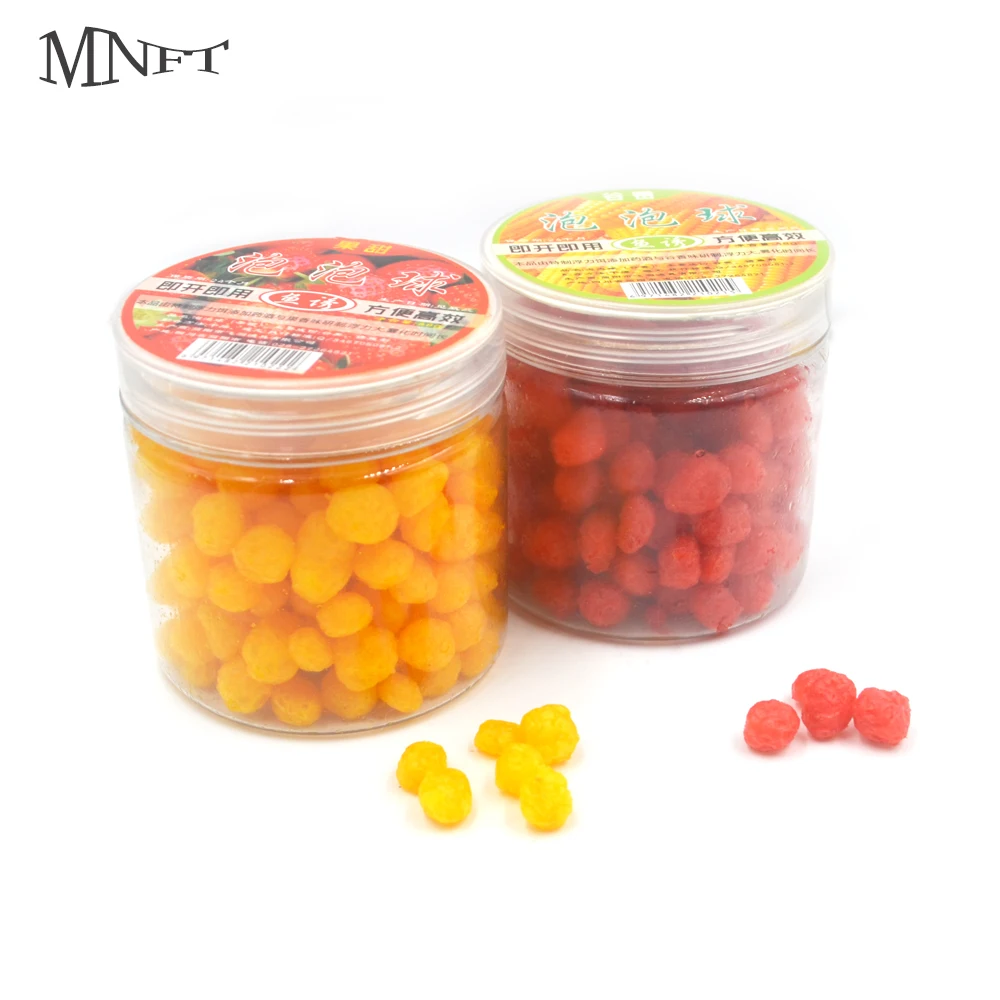 MNFT 6 Bottle Fishing Baits Lure Cereal Fruit Flavor Bait Balls Flavor