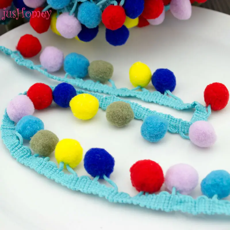 

Кружевной пом jusHomey 10 ярдов, винтажная отделка с кисточками и помпонами, домашний декор в стиле бохо, принадлежности для шитья