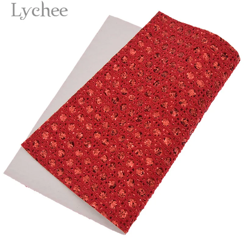 Lychee 1 шт. A4 Блестящий горошек искусственная кожа PU Ткань Высокое качество