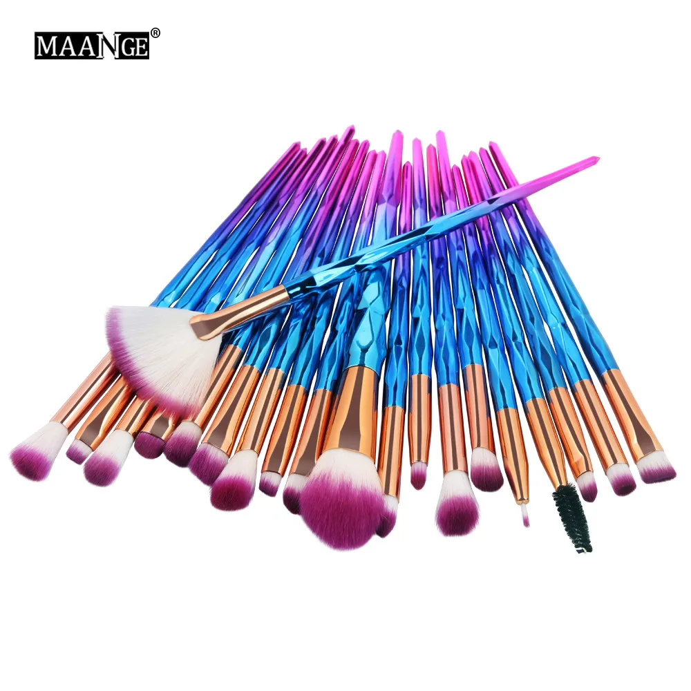 

MAANGE Pro 20PCS Make Up Brushes Foundation Eyebrow Eyeliner Blush Cosmetic Concealer Brushes Set pinceaux maquillage