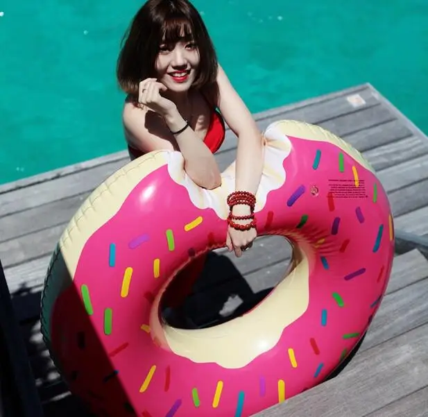 Inflatable Swimming Rings Life Buoy Swimming Laps Swim Ring with Air pump
