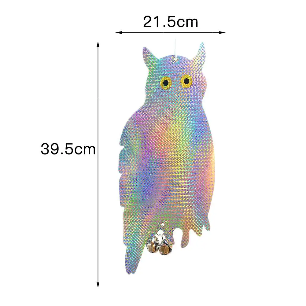 2 шт. Сова Птица контроль отпугивателя пугающее устройство Лазерная Светоотражающая поддельная Сова пугает птиц голубей дятел репеллент Садовые принадлежности
