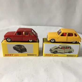 

2pcs SUIT Rare Dinky Toys New Editions 1:43 1416 Renault 6 Alloy Diecast Car & Toys Model Collection Yellow & Red