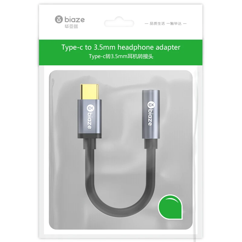 Кабель для наушников Biaze type C 3 5 с разъемом USB до мм адаптер AUX xiaomi mi 6 8 аудиокабель| |