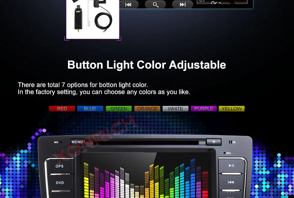 Top Car Multimedia player GPS Autoradio 2 Din 7 Inch For SKODA Octavia 2009-2013 Bluetooth FM Radio RDS WIFI DVR SD 16