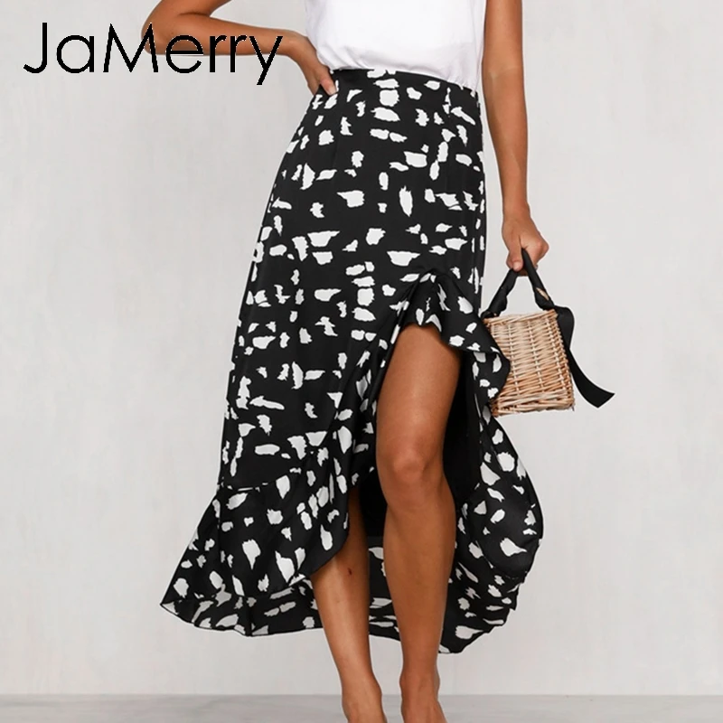 Buy JaMerry Vintage animal print women skirt