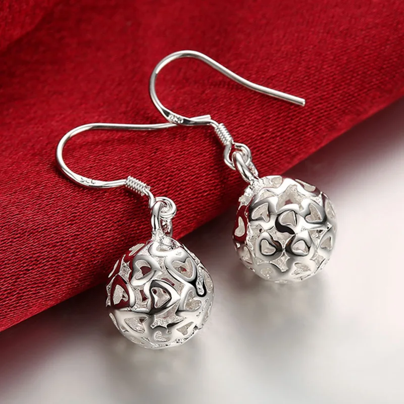 Retro Pure Silver Jewelry Delicate 925 Sterling Silver Earrings Modern ...