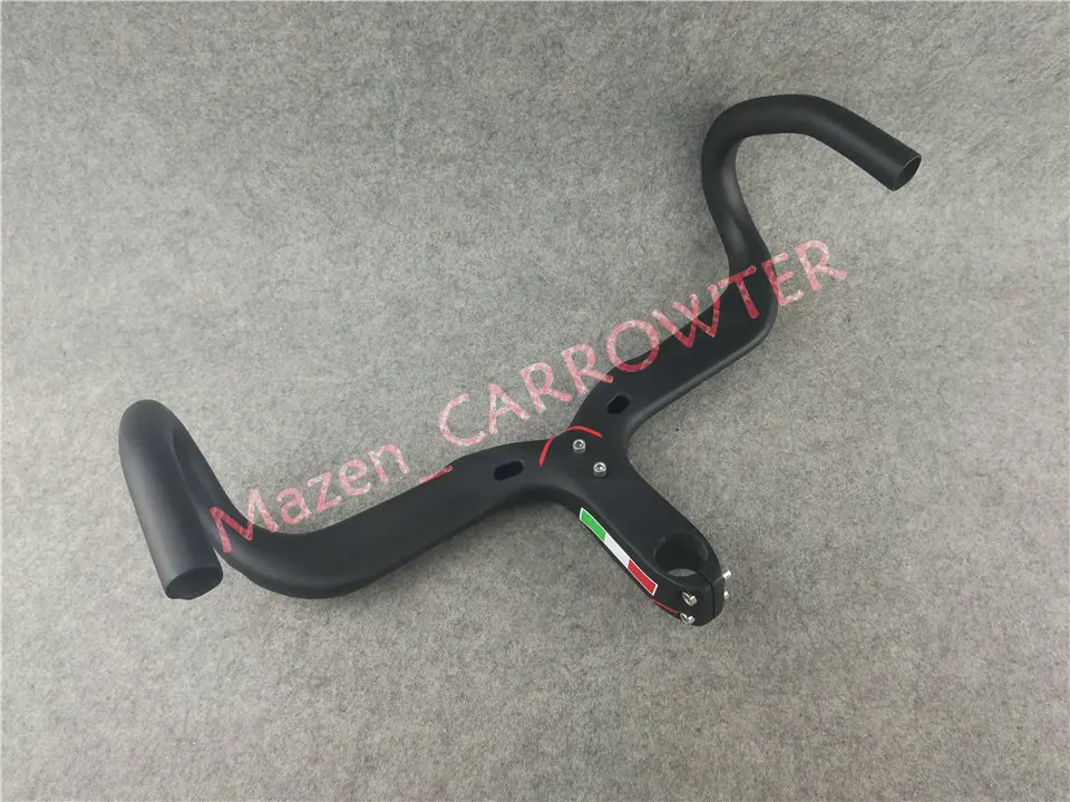 Цвет: черный, синий CARROWTER XR4 комплект флягодержатель руль с 400/420/440 мм* 90/100/110/120 мм UD глянцевая/матовая для выбора