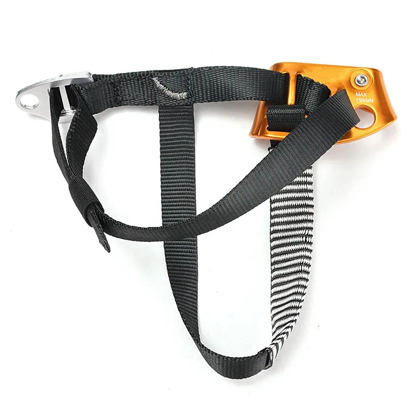 في الهواء الطلق تسلق حبل السلامة روك قدم الصاعد تسلق الجبال القدم مشبك حزام معدات Outerdoor الرياضة تسلق اكسسوارات في الهواء الطلق تسلق حبل السلامة روك قدم الصاعد تسلق الجبال القدم مشبك حزام معدات Outerdoor الرياضة تسلق اكسسوارات
