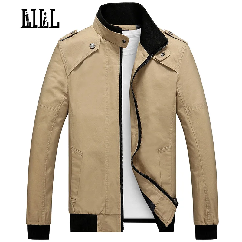 LILL | Хлопковая мужская куртка-бомбер мужское пальто весна 2017 повседневная