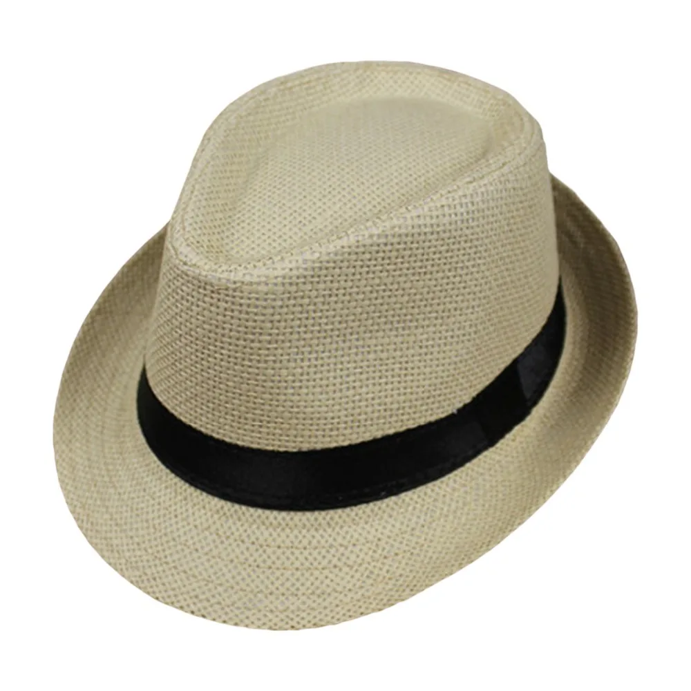 new Summer Style Child Sun Hat Beach Sunhat Straw Hat Boy Girl Gangster Cap Fit For Kids Children BP41