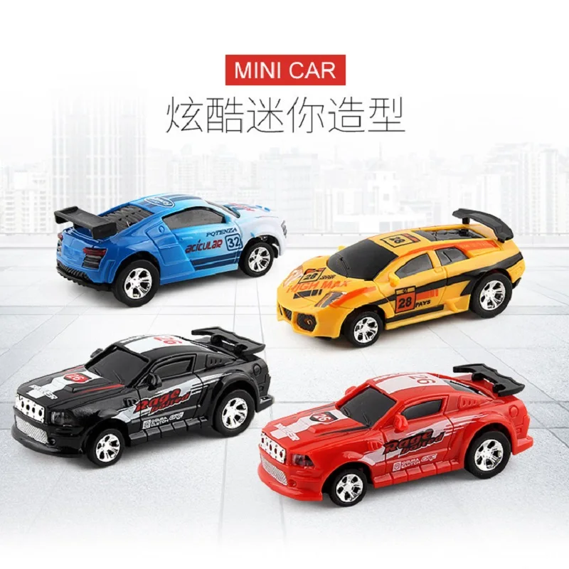 

Coke Can Mini RC Car Toy Radio Remote Control Micro 20KM/H Racing Car Wirh Led Light 4 Frequencies Toys Children RC Model Jouet