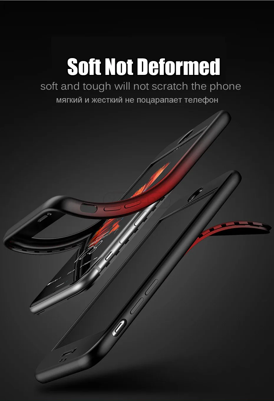 YAMIZOO Coque For iPhone 6 6s 8 7 Plus x Case Luxury 360 Degree Full Body Hard Phone Cases Back Cover For iPhone 7 Case Silicone (4)