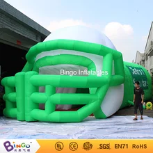 Надувной шлем и туннельная палатка в зеленом и белом цвете для парка развлечений надувной шлем туннель для игрушек палатки