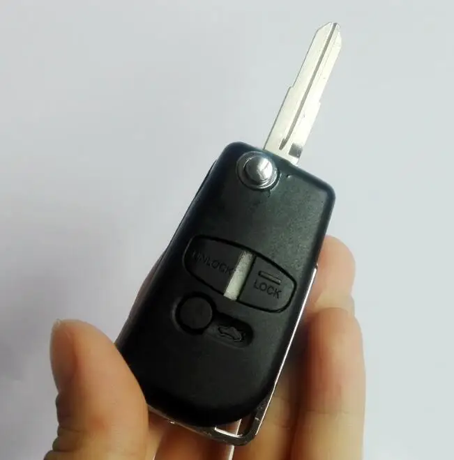 With LOGO 3 Buttons Remote Key Shell For MITSUBISHI Lancer EVO Colt Outlander Mirage right blade | Автомобили и мотоциклы