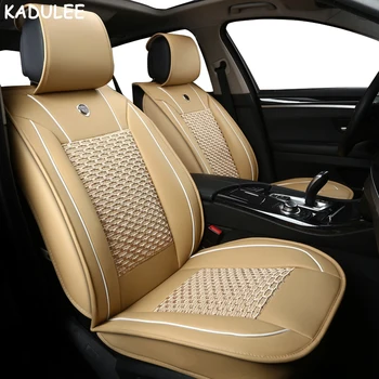 

KADULEE ice silk car seat covers For Volkswagen vw passat polo golf tiguan jetta touareg Automobiles Seat Covers car-styling
