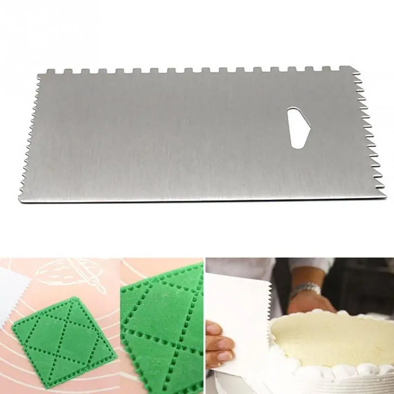 

Stainless Steel Cake Scraper Fondant Mousse Cream Spatula Edge Smoother Kitchen Cake Pastry Mold Baking Decorating Tools #1005
