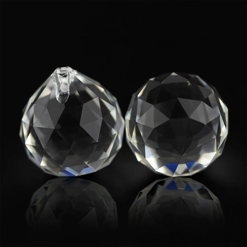 40mm Feng Shui Hanging Decorative Faceted Ball Crystal Clear Sphere Chandelier Parts | Освещение