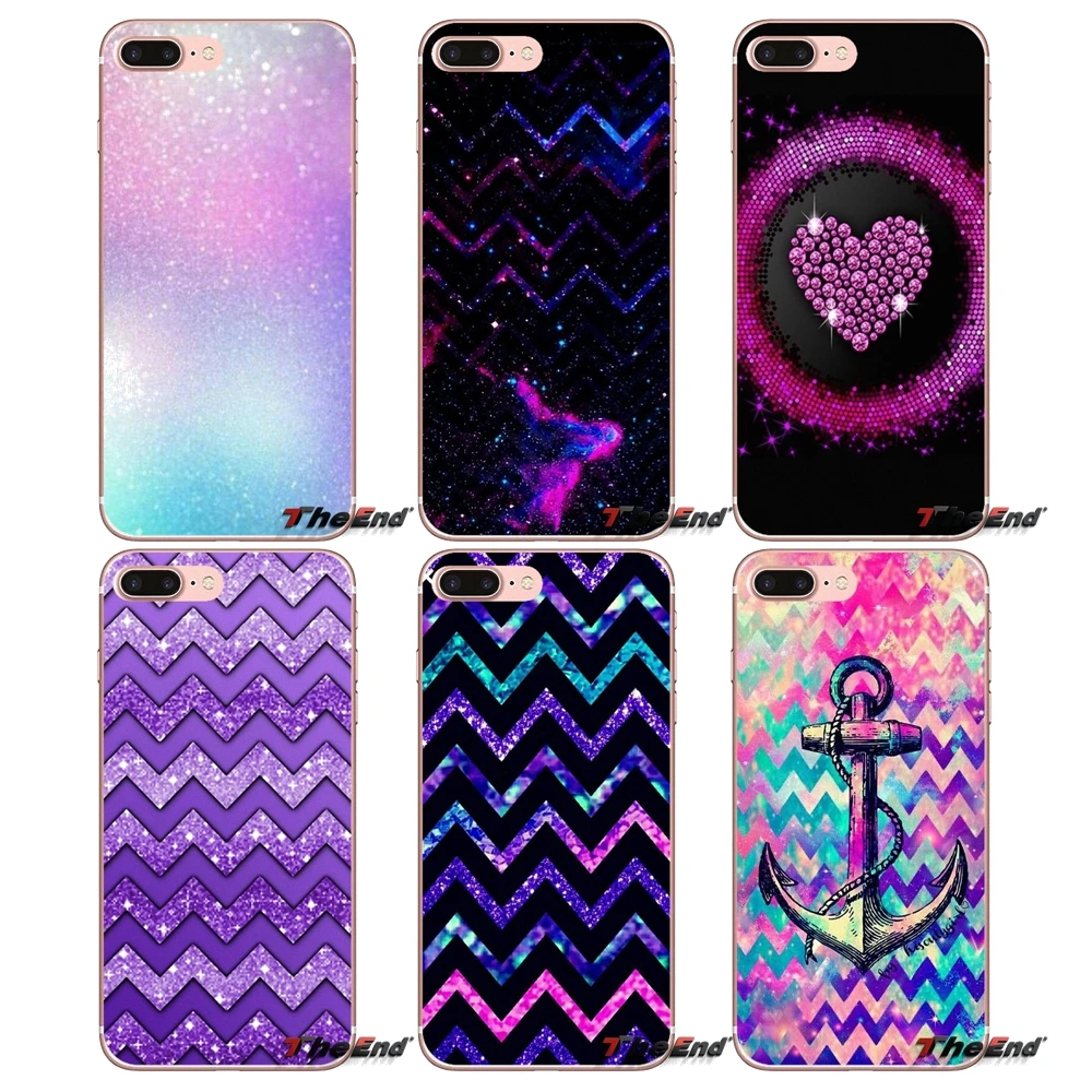 

For iPhone X 4 4S 5 5S 5C SE 6 6S 7 8 Plus Samsung Galaxy J1 J3 J5 J7 A3 A5 2016 2017 Silicone Phone Case Purple sparkle Glitter