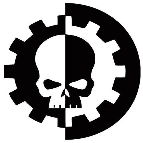 

For Two (2): Adeptus Mechanicus Warhammer 40K sticker VINYL DECAL Table-Top Gaming Various Sizes